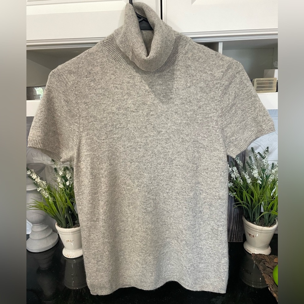 Magaschoni Cashmere Sweater, Short Sleeve